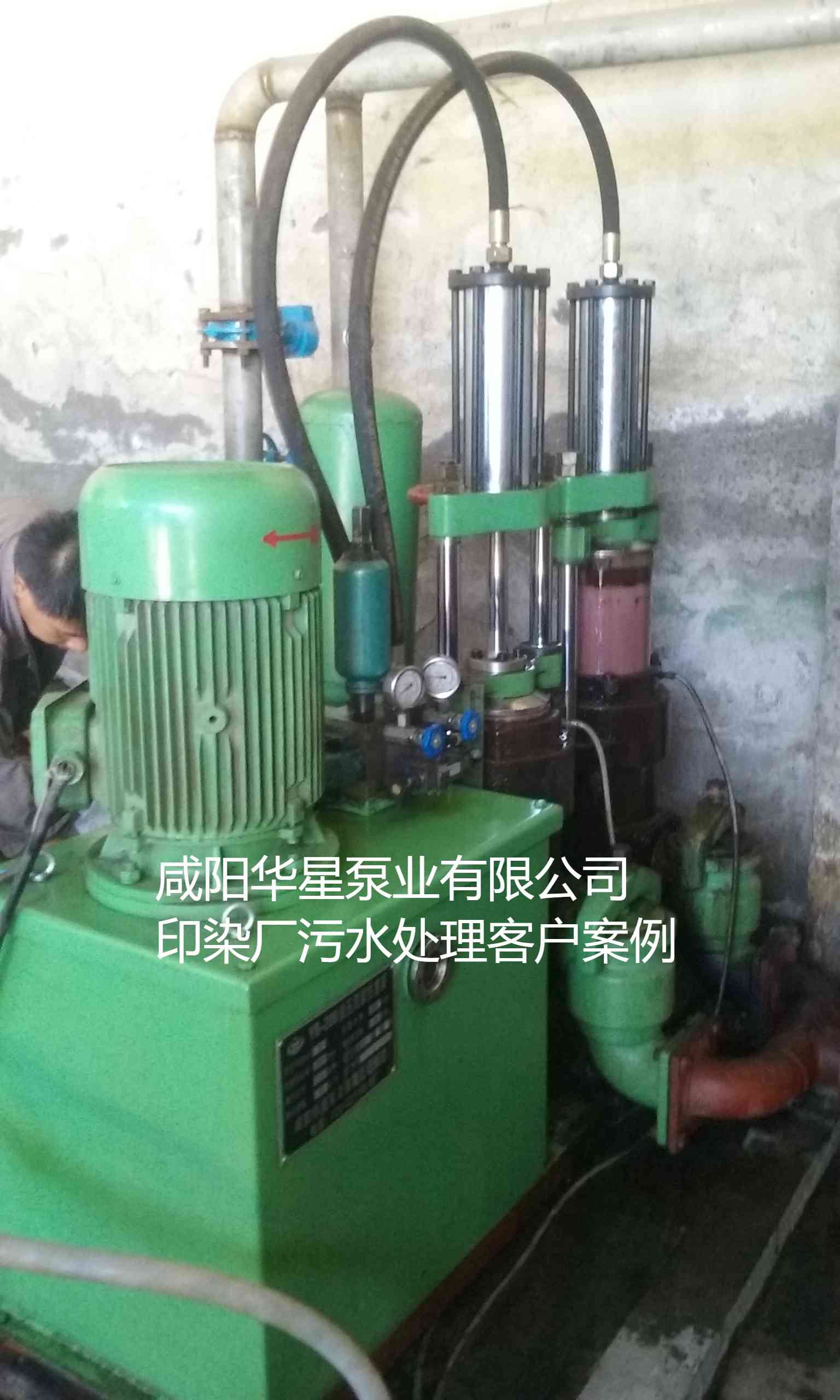 印染污水處理廠使用YBH200節能柱塞泥漿泵客戶案例